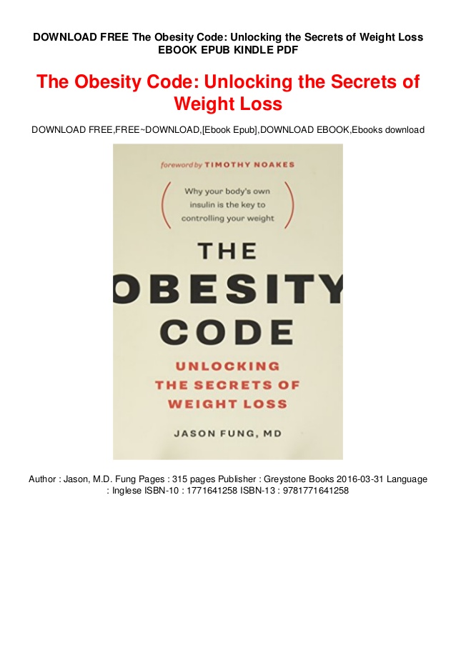The obesity code ebook free download no registration